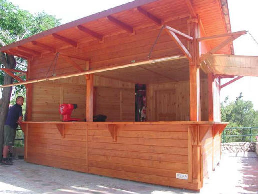 vente de kiosque en bois et de baraque prfabrique pour restauration  emporter